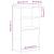 Dulap lateral „ODDA” 40x24x79 cm din lemn masiv de pin GartenMobel Dekor