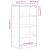 Dulap lateral „ODDA” 40x24x79 cm din lemn masiv de pin GartenMobel Dekor