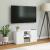Dulap TV „ODDA” alb 79x24x40 cm din lemn masiv de pin GartenMobel Dekor