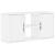 Dulap TV „ODDA” alb 79x24x40 cm din lemn masiv de pin GartenMobel Dekor