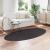 Covoare de zonă Oval HUARTE Antracit 100 x 200 cm GartenMobel Dekor