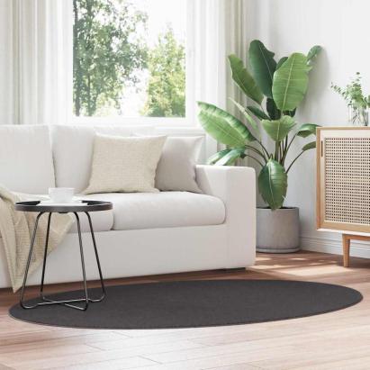Covoare de zonă Oval HUARTE Antracit 120 x 170 cm GartenMobel Dekor