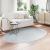 Covoare de zonă Oval HUARTE Gri 140 x 200 cm 100% Polyester GartenMobel Dekor