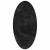 Covoare de zonă Oval HUARTE Negru 100 x 200 cm 100% Polyester GartenMobel Dekor