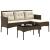 Set de canapele pentru grădină cu pernă 2 pcs poliratan GartenMobel Dekor