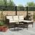 Set de canapele pentru grădină cu pernă 2 pcs poliratan GartenMobel Dekor