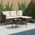 Set de canapele pentru grădină cu pernă 2 pcs poliratan GartenMobel Dekor