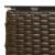 Set de canapele pentru grădină 2 pcs Maro și roșu poliratan GartenMobel Dekor