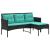 Set de canapele pentru grădină cu pernă 2 pcs poliratan GartenMobel Dekor