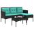 Set de canapele pentru grădină cu pernă 2 pcs poliratan GartenMobel Dekor
