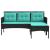 Set de canapele pentru grădină cu pernă 2 pcs poliratan GartenMobel Dekor