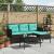 Set de canapele pentru grădină cu pernă 2 pcs poliratan GartenMobel Dekor