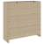 Dulap de depozitare cu raft cu ușă Bej 100 x 36 x 102 cm Ratan GartenMobel Dekor