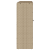 Dulap de depozitare cu raft cu ușă Bej 100 x 36 x 102 cm Ratan GartenMobel Dekor