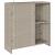 Dulap de depozitare cu raft Gri deschis 100 x 36 x 102 cm Ratan GartenMobel Dekor