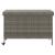Ladă depozitare de grădină cu roți, gri 110x55x73 cm poliratan GartenMobel Dekor
