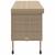 Cutie de depozitare grădină cu roți Bej 160x55x75 cm Poly Ratan GartenMobel Dekor