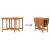 Masă de Grădină Maro 110 x 60 x 72 cm Lemn Solid de Acacia GartenMobel Dekor