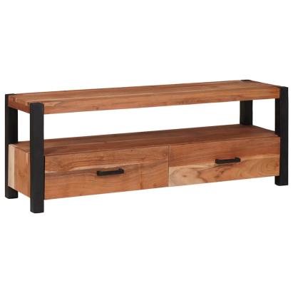 Cabinet TV cu sertar Maro 110 x 30 x 40 cm lemn masiv de acacia GartenMobel Dekor