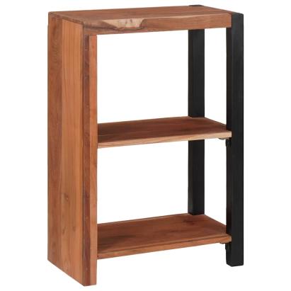 Raft pentru cărți Maro 50 x 30 x 75 cm Lemn Solid de Acacia GartenMobel Dekor