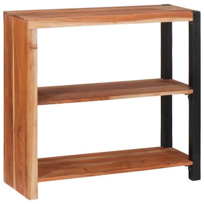 Raft pentru cărți Maro 80 x 30 x 75 cm Lemn Solid de Acacia GartenMobel Dekor