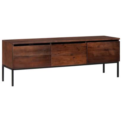 Cabinet TV maro miere 110 x 30 x 36 cm lemn masiv de acacia GartenMobel Dekor