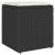 Scaune de grădină cu perne 2 buc Negru 40x40x43 cm Poly Ratan GartenMobel Dekor