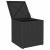 Scaune de grădină cu perne 2 buc Negru 40x40x43 cm Poly Ratan GartenMobel Dekor
