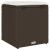 Scaune de grădină cu perne 2 buc Maro 40x40x43 cm Poly Ratan GartenMobel Dekor