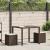 Scaune de grădină cu perne 2 buc Maro 40x40x43 cm Poly Ratan GartenMobel Dekor
