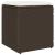 Scaune de grădină cu perne 2 buc Maro 40x40x43 cm Poly Ratan GartenMobel Dekor