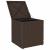 Scaune de grădină cu perne 2 buc Maro 40x40x43 cm Poly Ratan GartenMobel Dekor