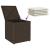 Scaune de grădină cu perne 2 buc Maro 40x40x43 cm Poly Ratan GartenMobel Dekor