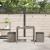 Scaune de grădină cu perne 2 buc Gri 40x40x43 cm Poly Ratan GartenMobel Dekor