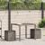 Scaune de grădină cu perne 2 buc Gri 40x40x43 cm Poly Ratan GartenMobel Dekor