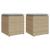 Scaune de grădină cu perne 2 buc Bej 40x40x43 cm Poly Ratan GartenMobel Dekor