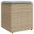 Scaune de grădină cu perne 2 buc Bej 40x40x43 cm Poly Ratan GartenMobel Dekor