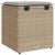 Scaune de grădină cu perne 2 buc Bej 40x40x43 cm Poly Ratan GartenMobel Dekor