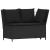 Set mobilier de grădină cu perne, 4 piese, negru, poliratan GartenMobel Dekor