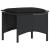 Set mobilier de grădină cu perne, 4 piese, negru, poliratan GartenMobel Dekor