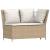 Set canapele de grădină, 4 piese, cu perne, bej, poliratan GartenMobel Dekor