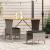 Set mobilier de grădină cu perne, 3 piese, gri, poliratan GartenMobel Dekor