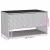 Cutie de perne de exterior gri 100x55x55,5 cm Poly Rattan GartenMobel Dekor