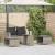 Set canapea de grădină 5 piese cu perne stivuibile gri deschis GartenMobel Dekor