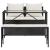 Set mobilier de grădină cu perne, 3 piese, negru, poliratan GartenMobel Dekor