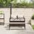 Set mobilier de grădină cu perne, 3 piese, maro, poliratan GartenMobel Dekor