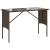 Set mobilier de grădină cu perne, 3 piese, maro, poliratan GartenMobel Dekor