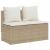 Set mobilier de grădină cu perne, 3 piese, bej, poliratan GartenMobel Dekor