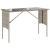 Set mobilier de grădină cu perne, 3 piese,gri deschis,poliratan GartenMobel Dekor