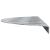 Trepte Semilună 10 pcs Argintiu 60 x 18 x 2,5 cm Aluminiu GartenMobel Dekor